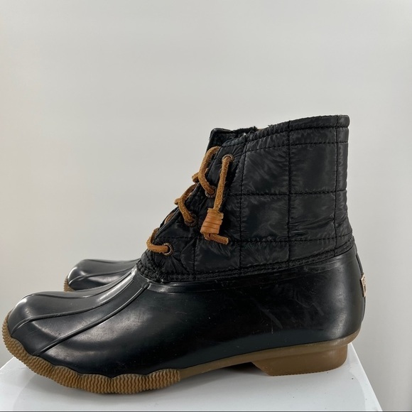 Sperry Skinny Quilt Textile/Eva Limitied Edition Boot Ladies Size 9.5 Side Zip - Picture 1 of 8